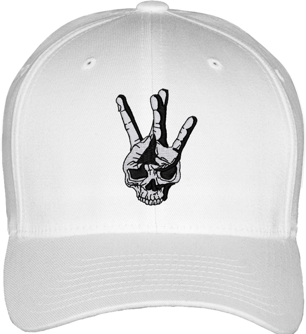 Hip Hop Skull Fitted Baseball Cap