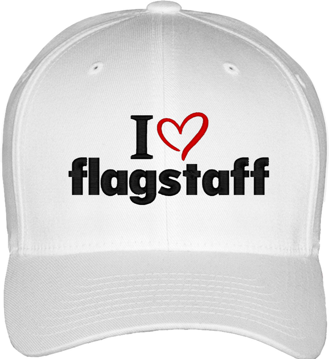 I Love Flagstaff Fitted Baseball Cap