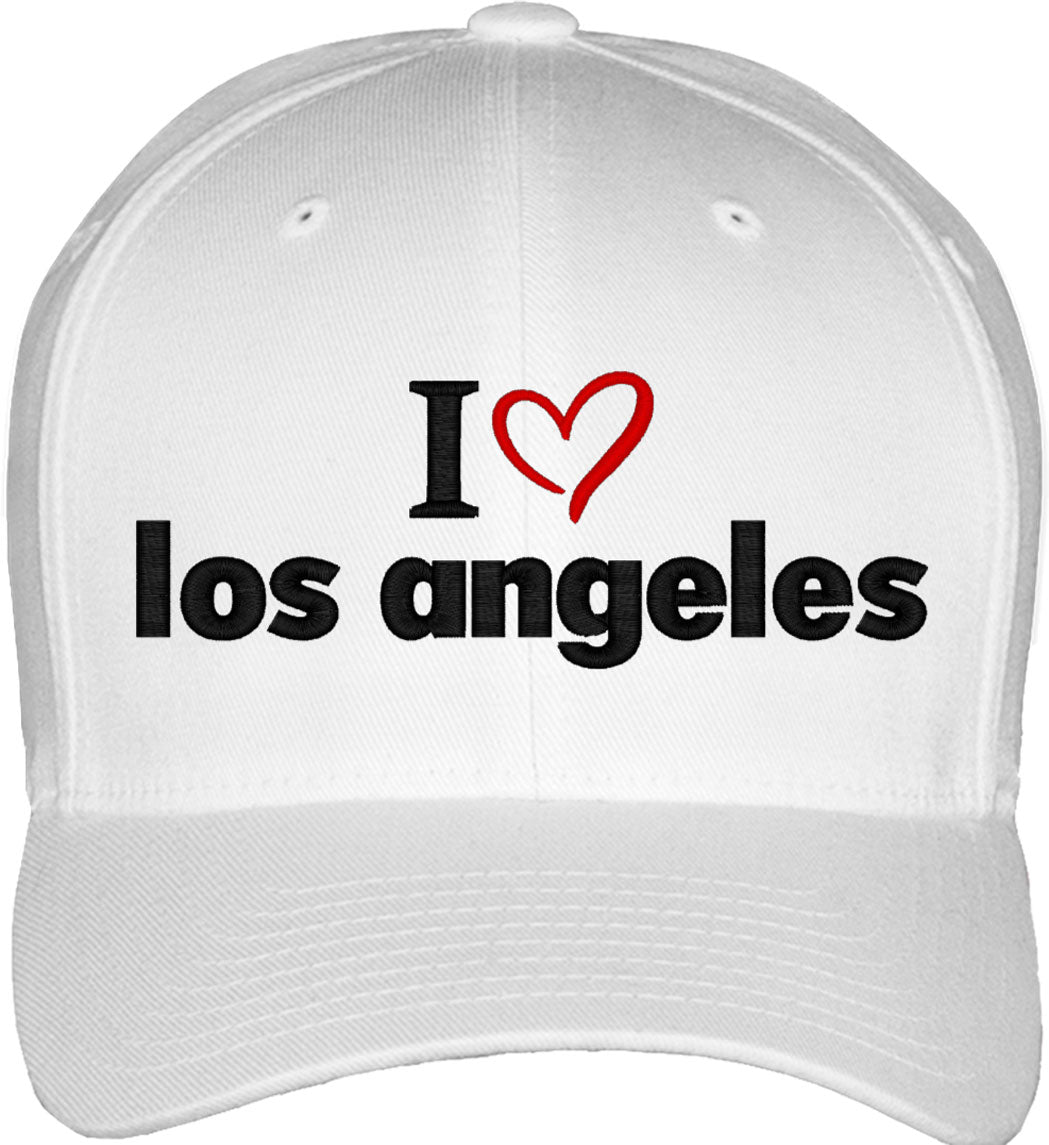 I Love Los Angeles Fitted Baseball Cap