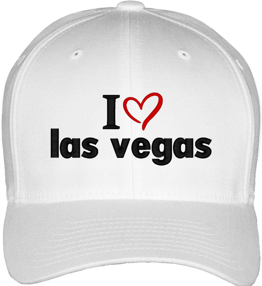 I Love Las Vegas Fitted Baseball Cap