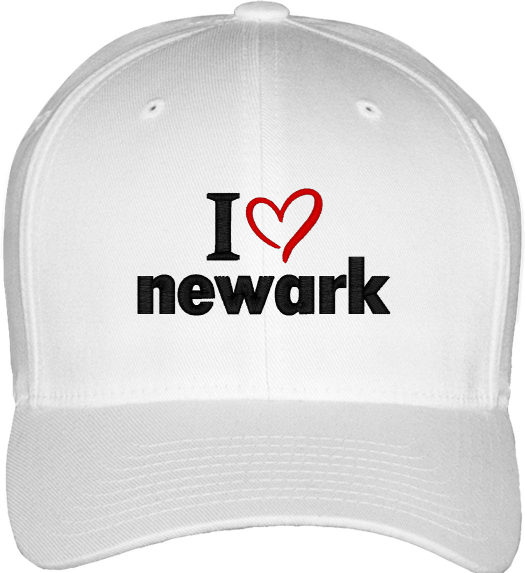 I Love Newark Fitted Baseball Cap