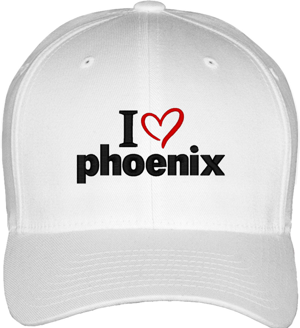I Love Phoenix Fitted Baseball Cap