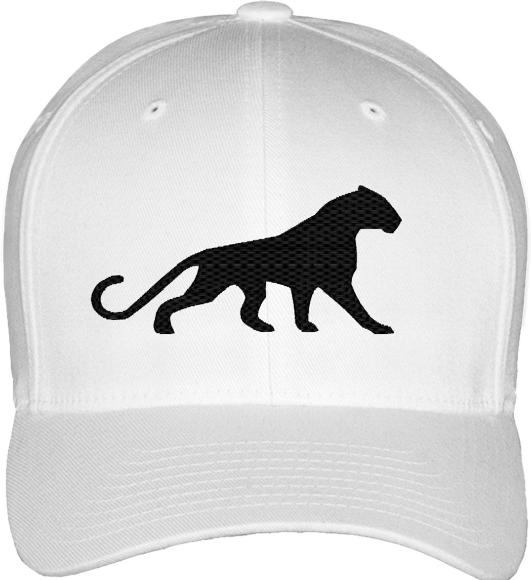 Leopard Silhouette Fitted Baseball Cap