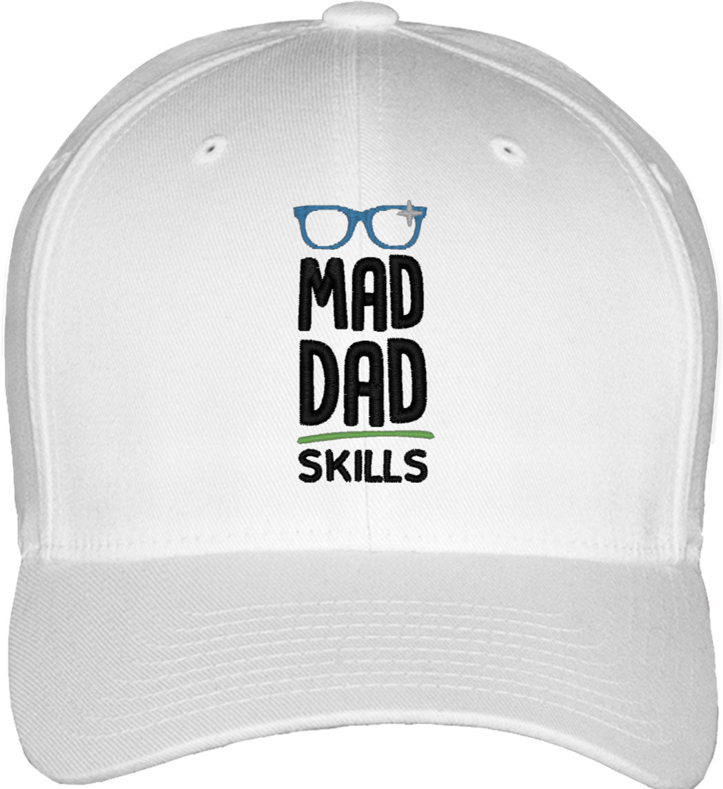 Mad Dad Skills Father's Day Fitted Baseball Cap