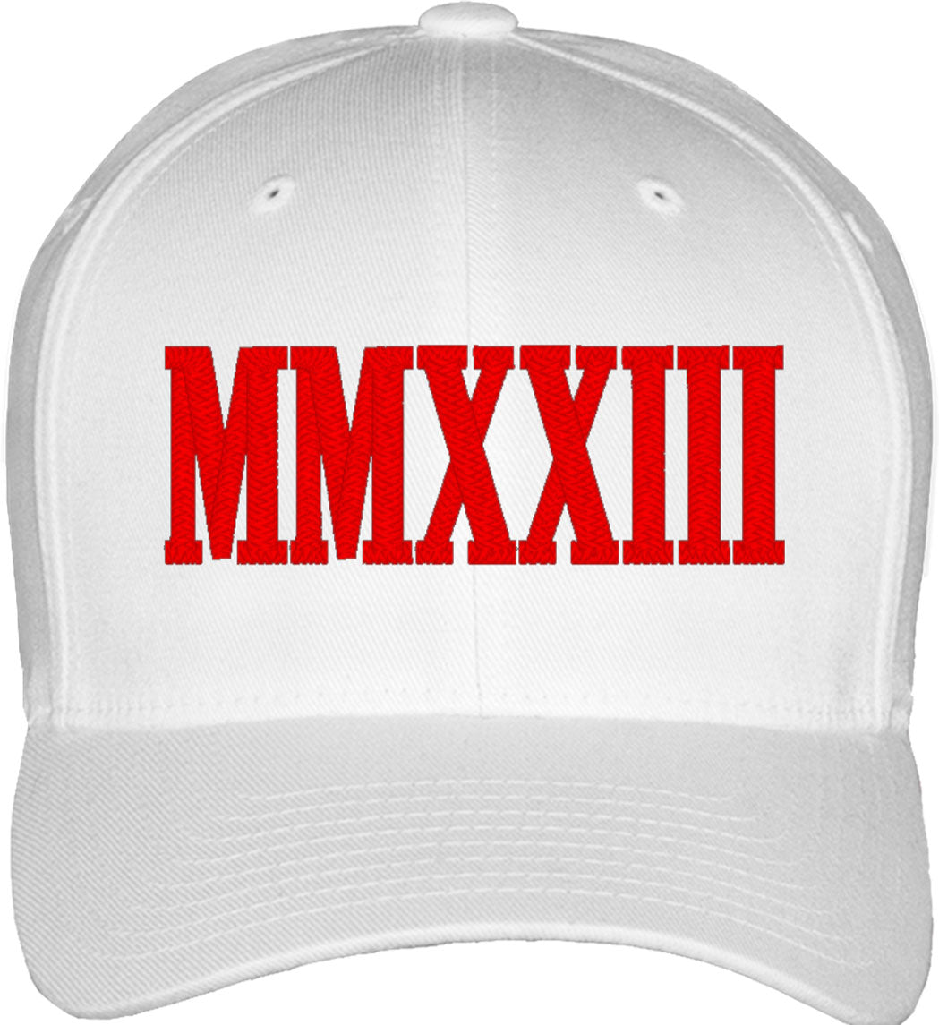 Roman Numeral MMXXIII 2023 Fitted Baseball Cap