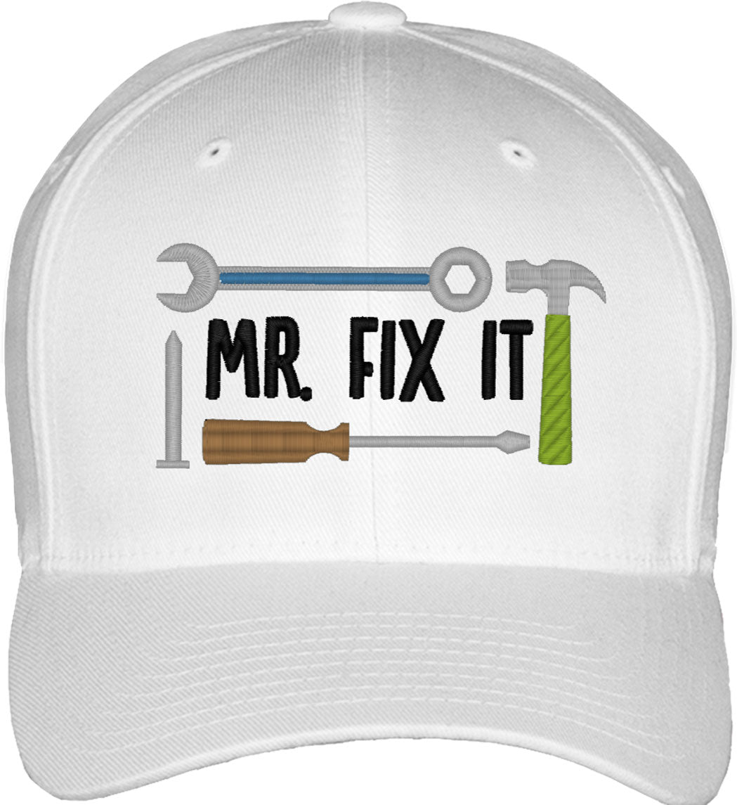 Mr. Fix It Father's Day Fitted Baseball Cap
