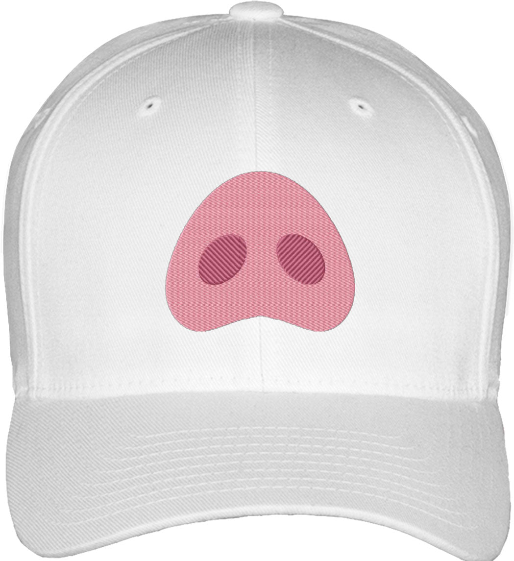 Cute Pig Nose Fitted Baseball Cap