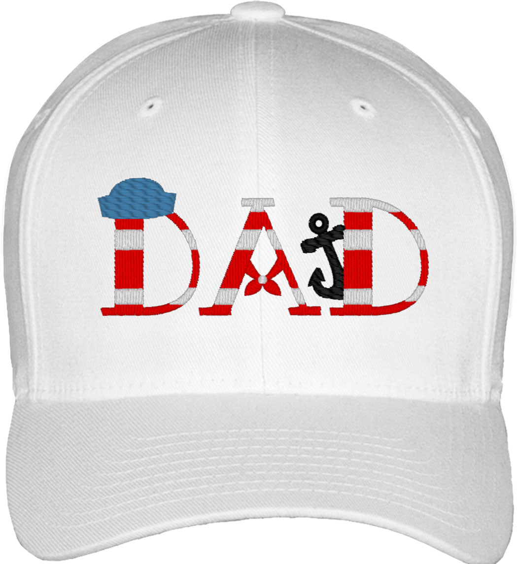 Sailor Dad Father's Day Fitted Baseball Cap