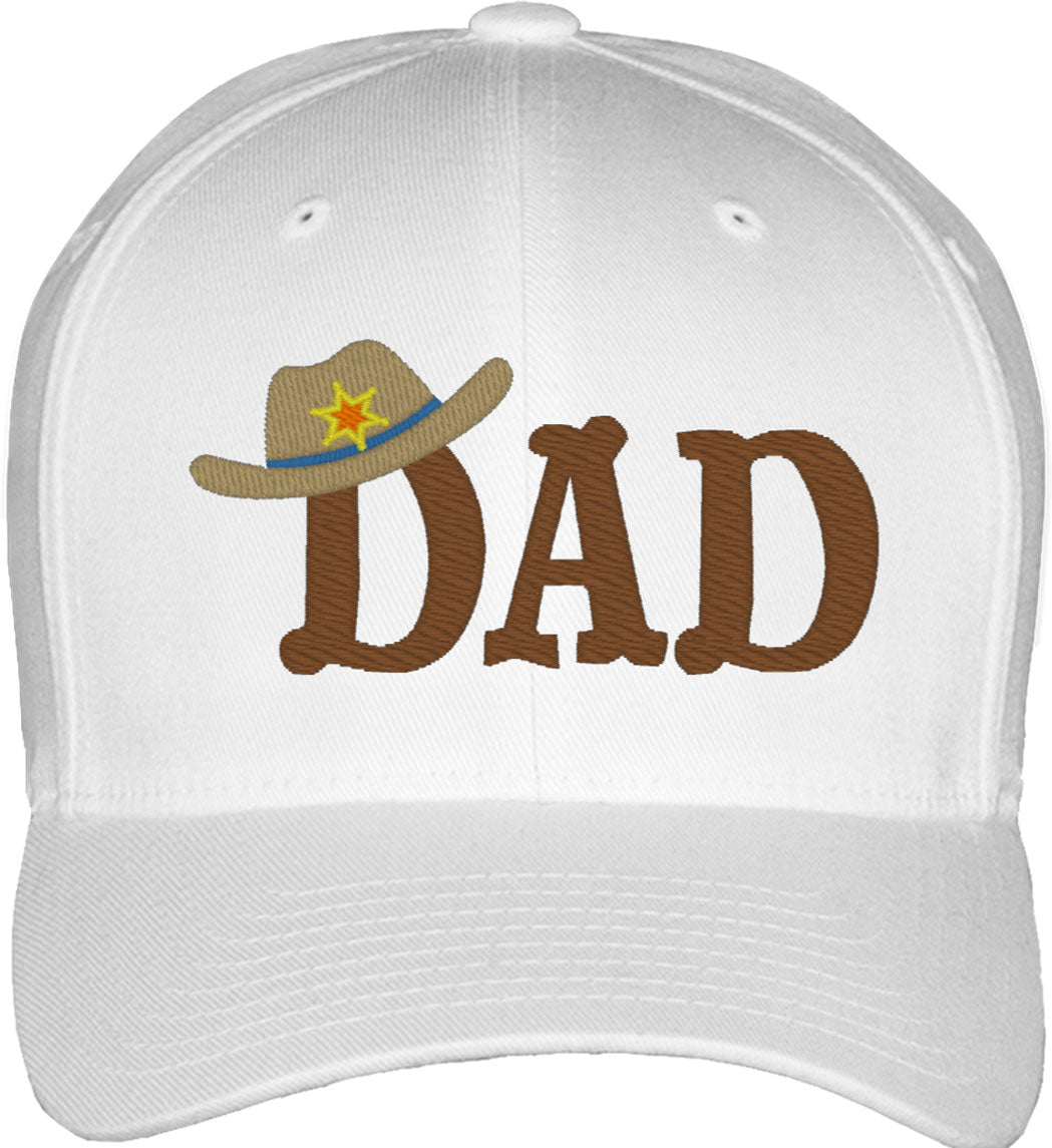 Sheriff Dad Father's Day Fitted Baseball Cap