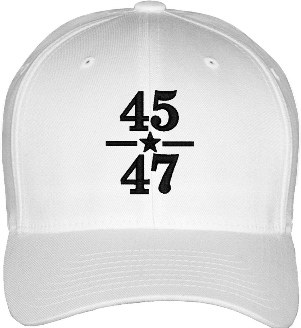 Trump 45 47 2024 Presidential Election Fitted Baseball Cap