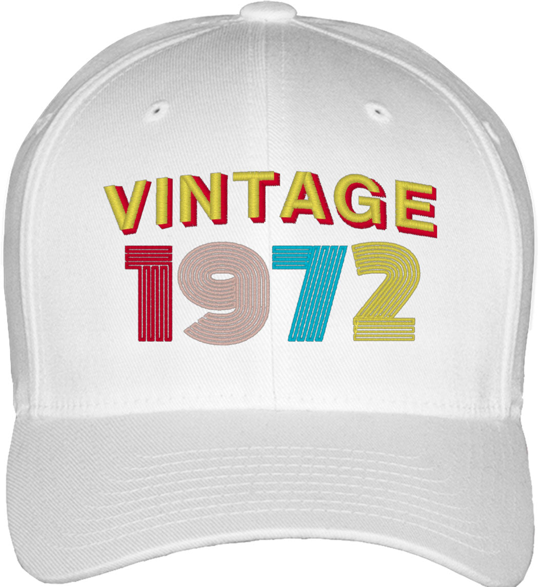 Vintage [Custom Year] Birthday Fitted Baseball Cap