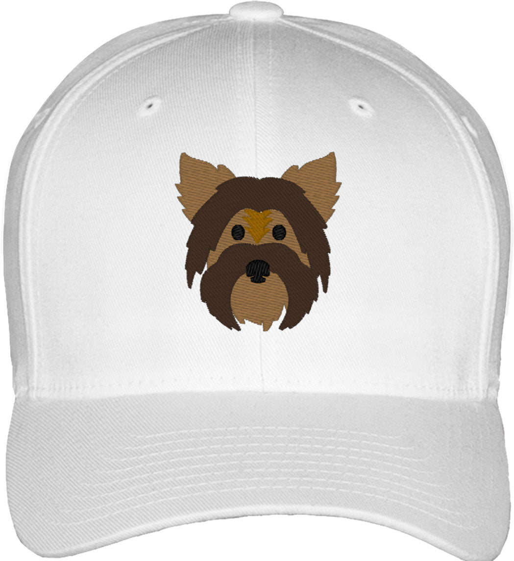 Yorkshire Dog Face Fitted Baseball Cap