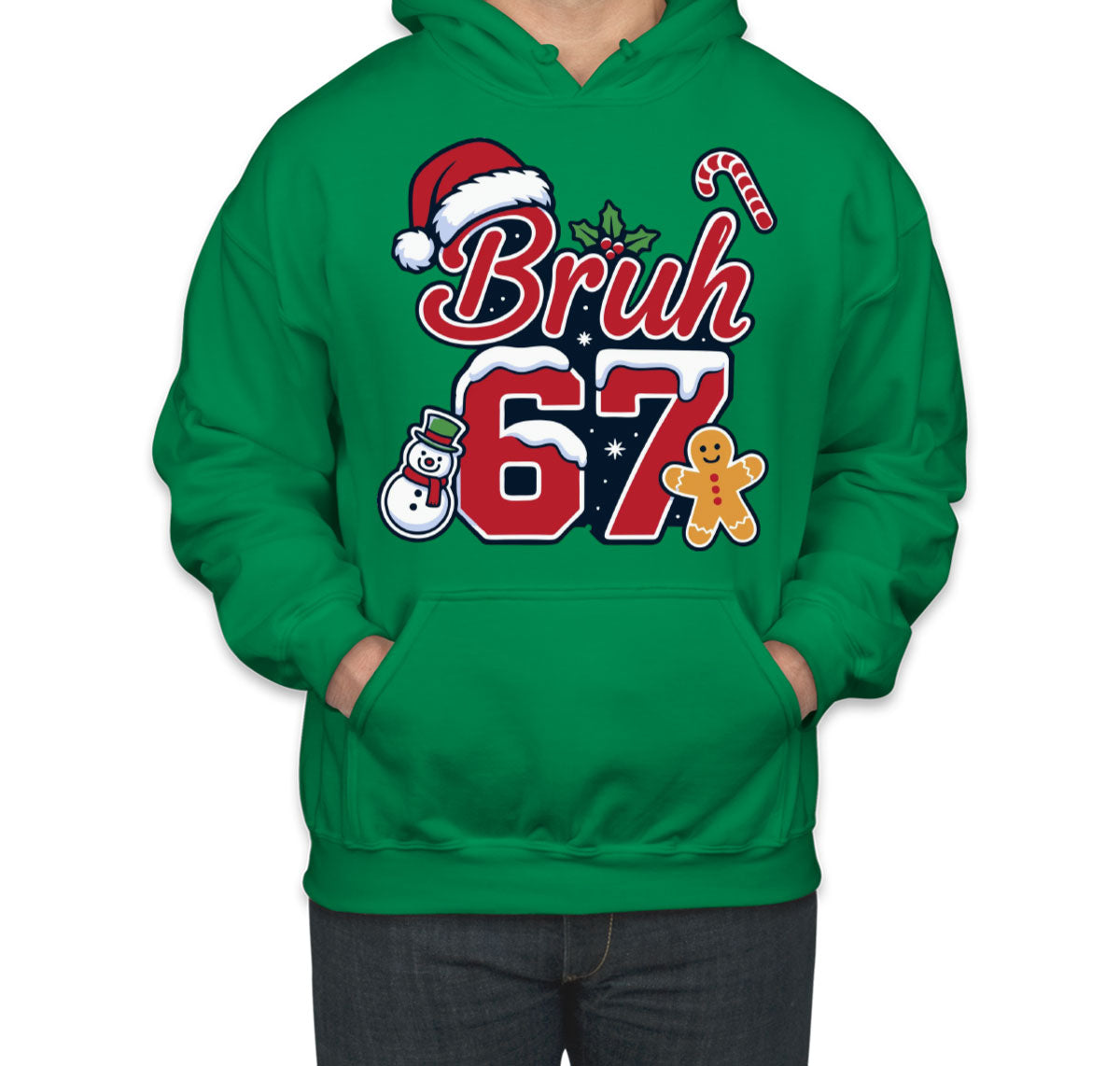 67 Sixty Seven Bruh Christmas Unisex Hoodie