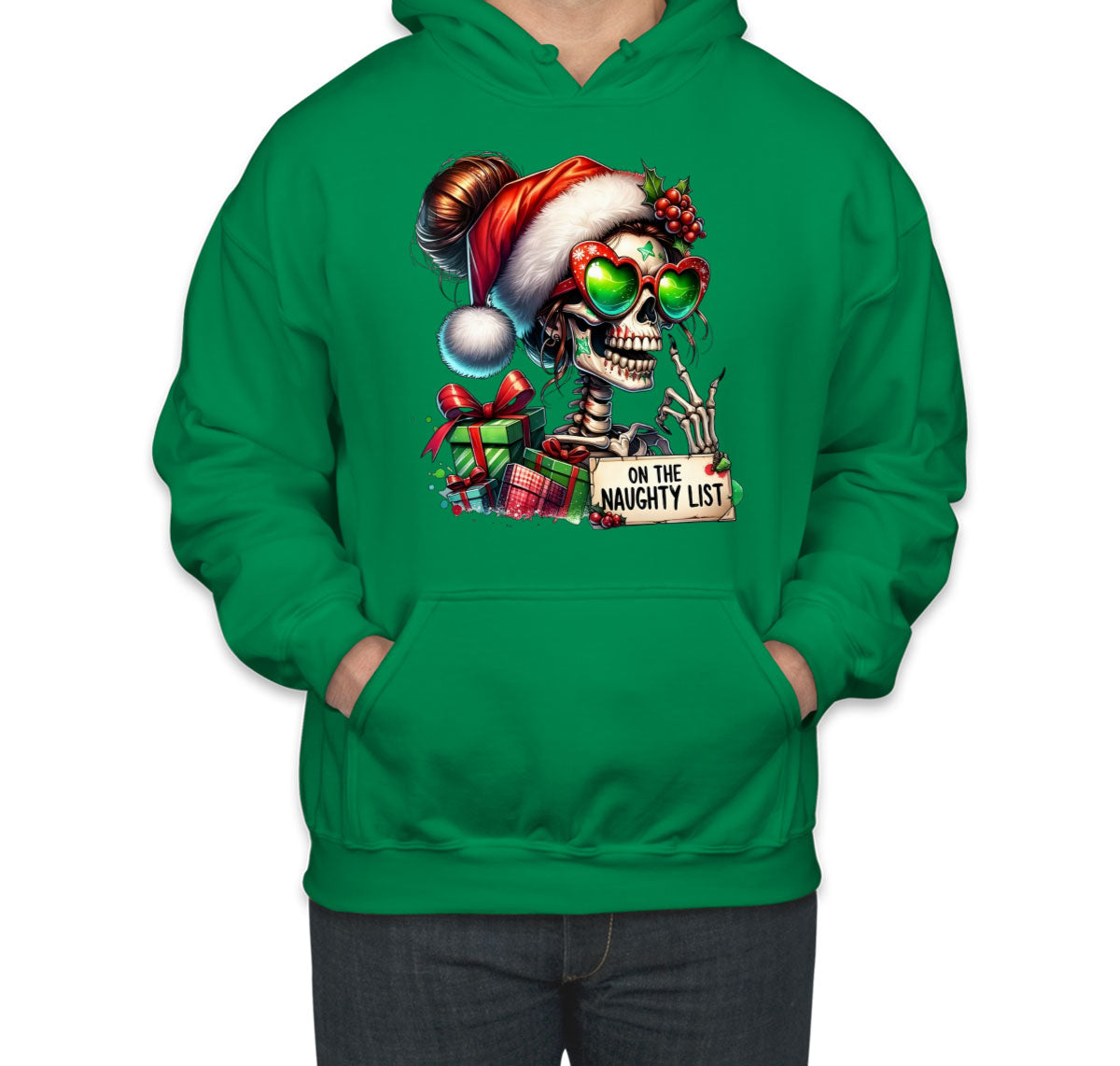 On The Naughty List Christmas Unisex Hoodie