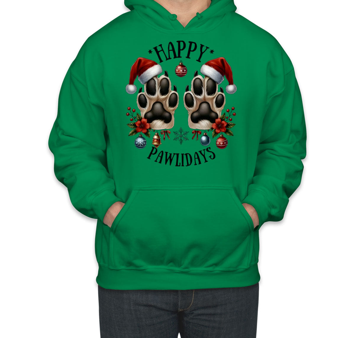 Happy Pawlidays Christmas Unisex Hoodie