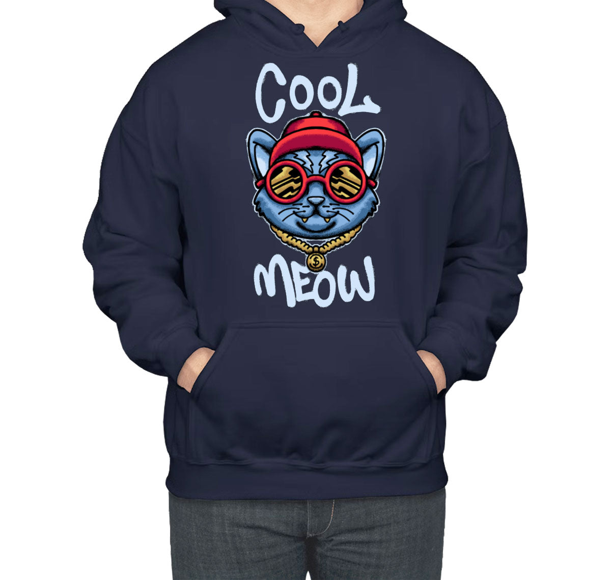 Cool Meow Cat Unisex Hoodie