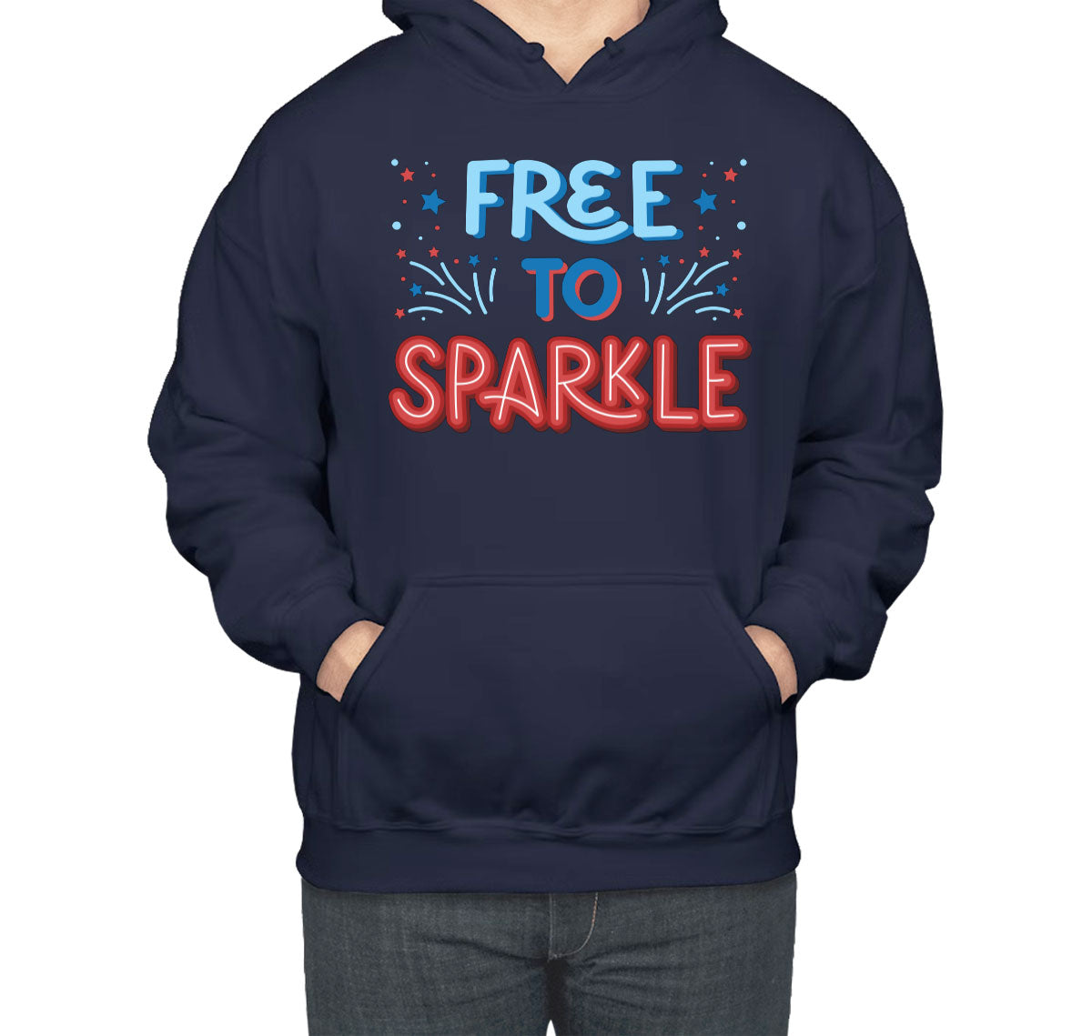 Free To Sparkle Patriotic Unisex Hoodie