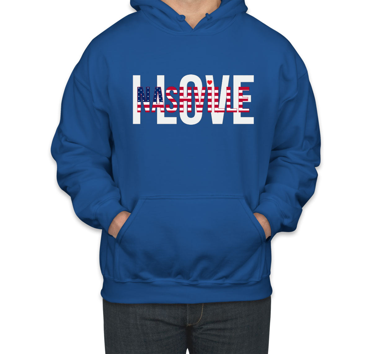 I Love Nashville Unisex Hoodie