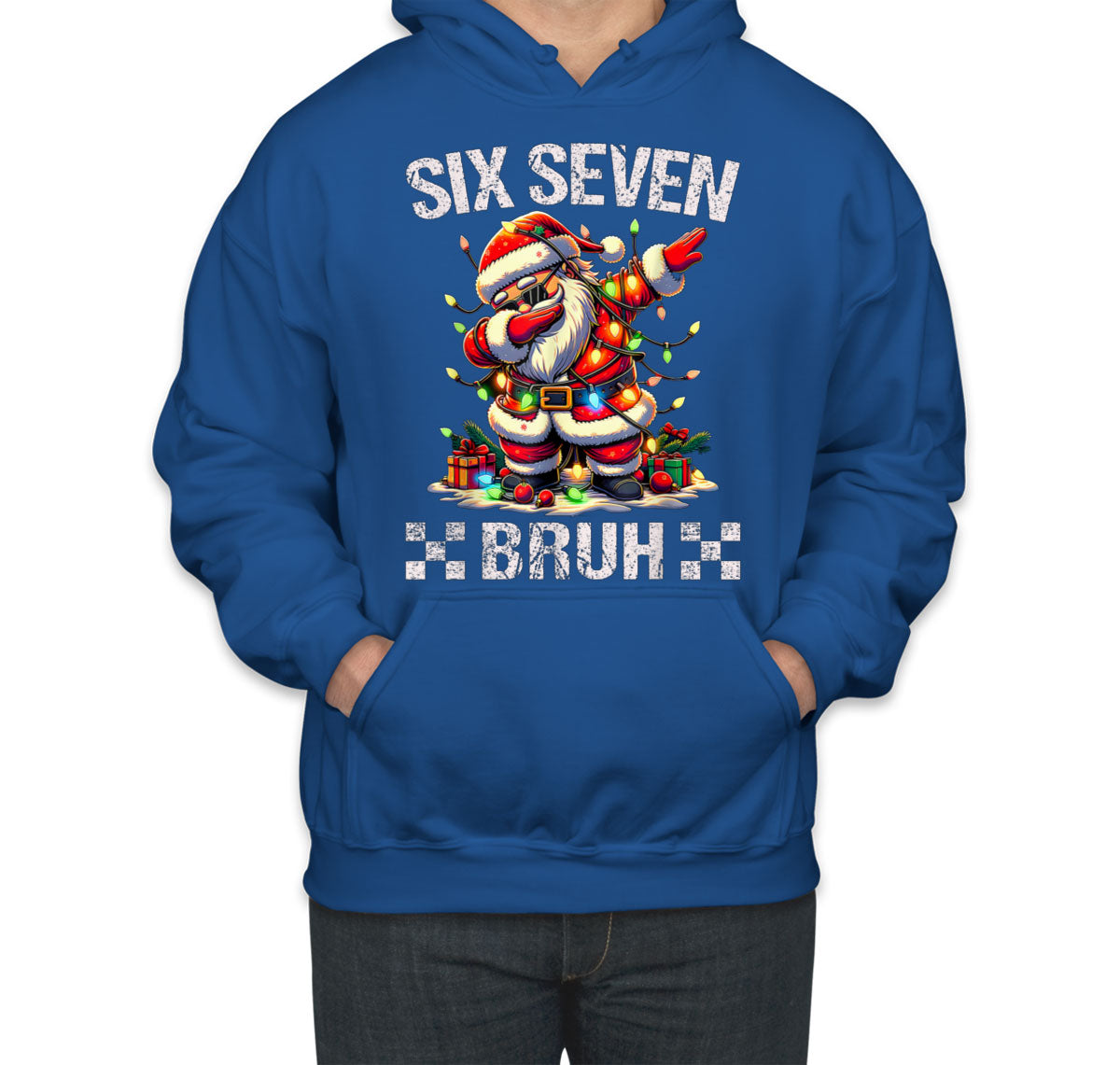 67 Sixty Seven Bruh Debbing Santa Christmas Unisex Hoodie