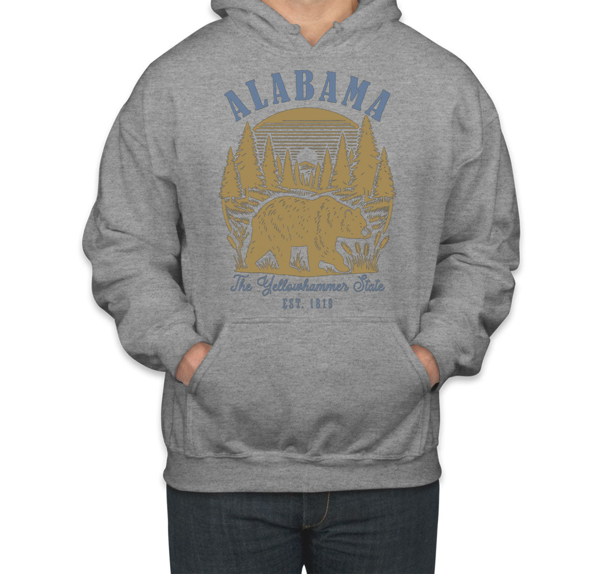Alabama State Vintage Unisex Hoodie