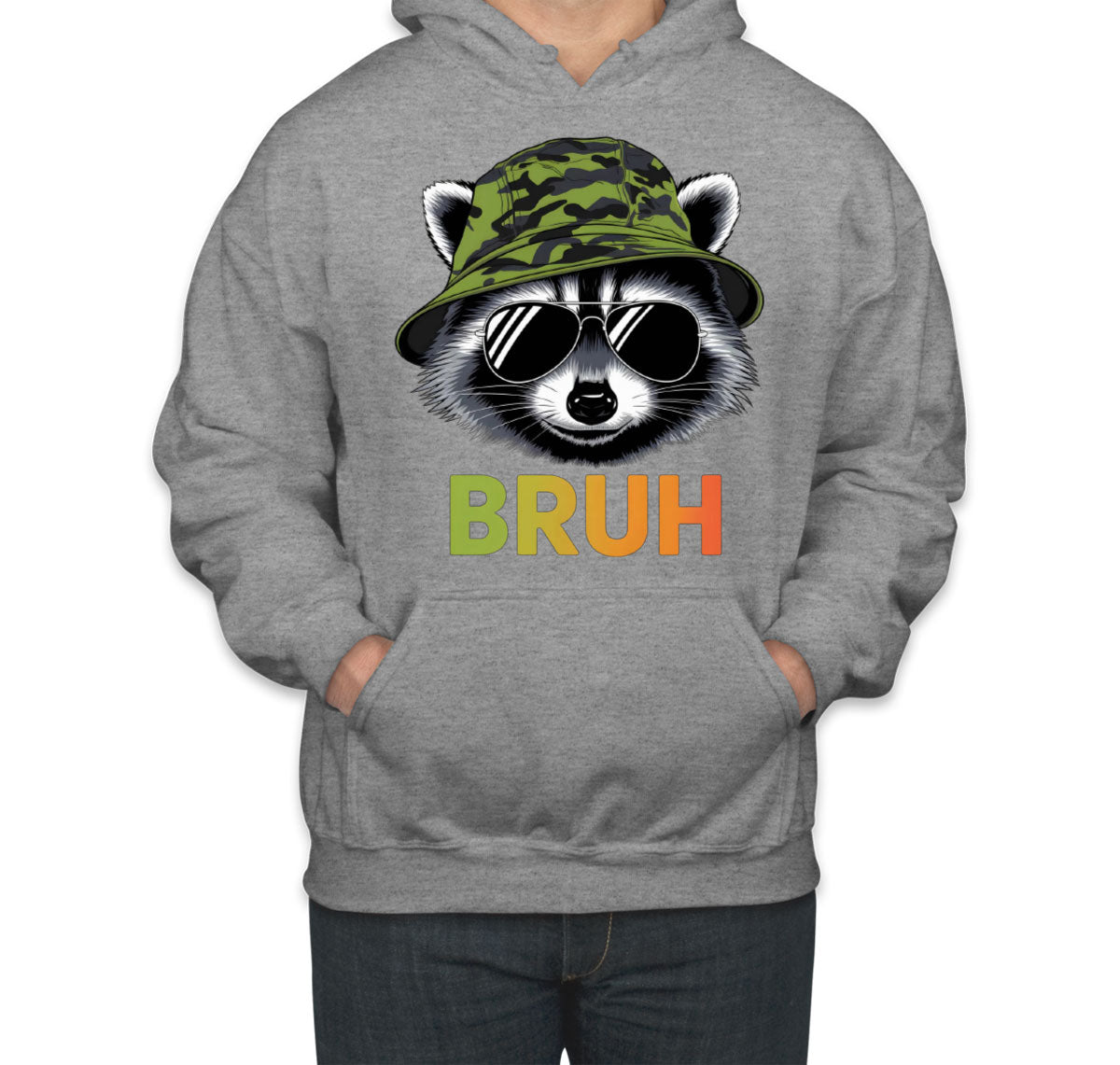 Cute Raccoon Bruh Unisex Hoodie
