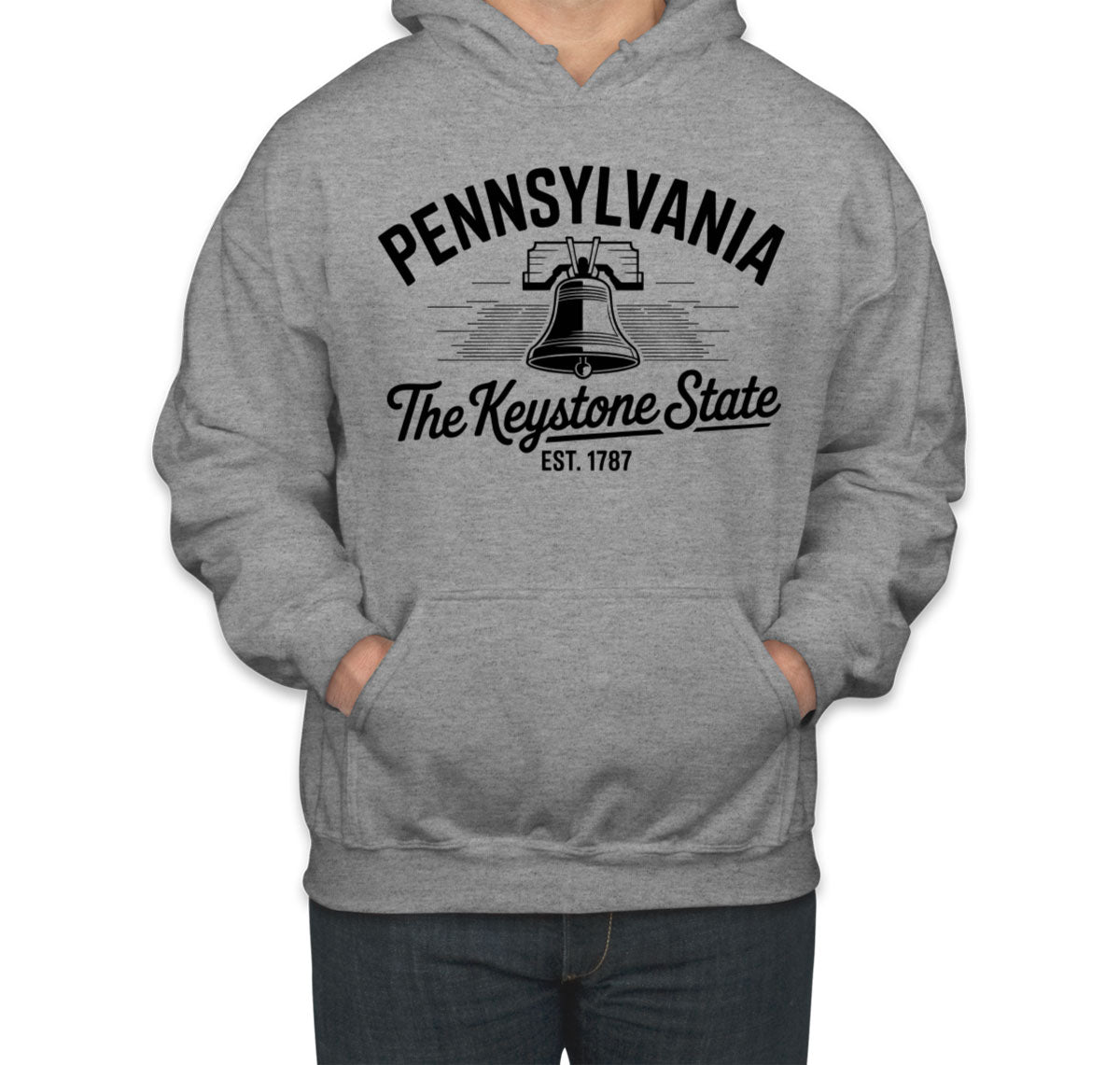 Pennsylvania Cityscape Illustration The Keystone State Unisex Hoodie