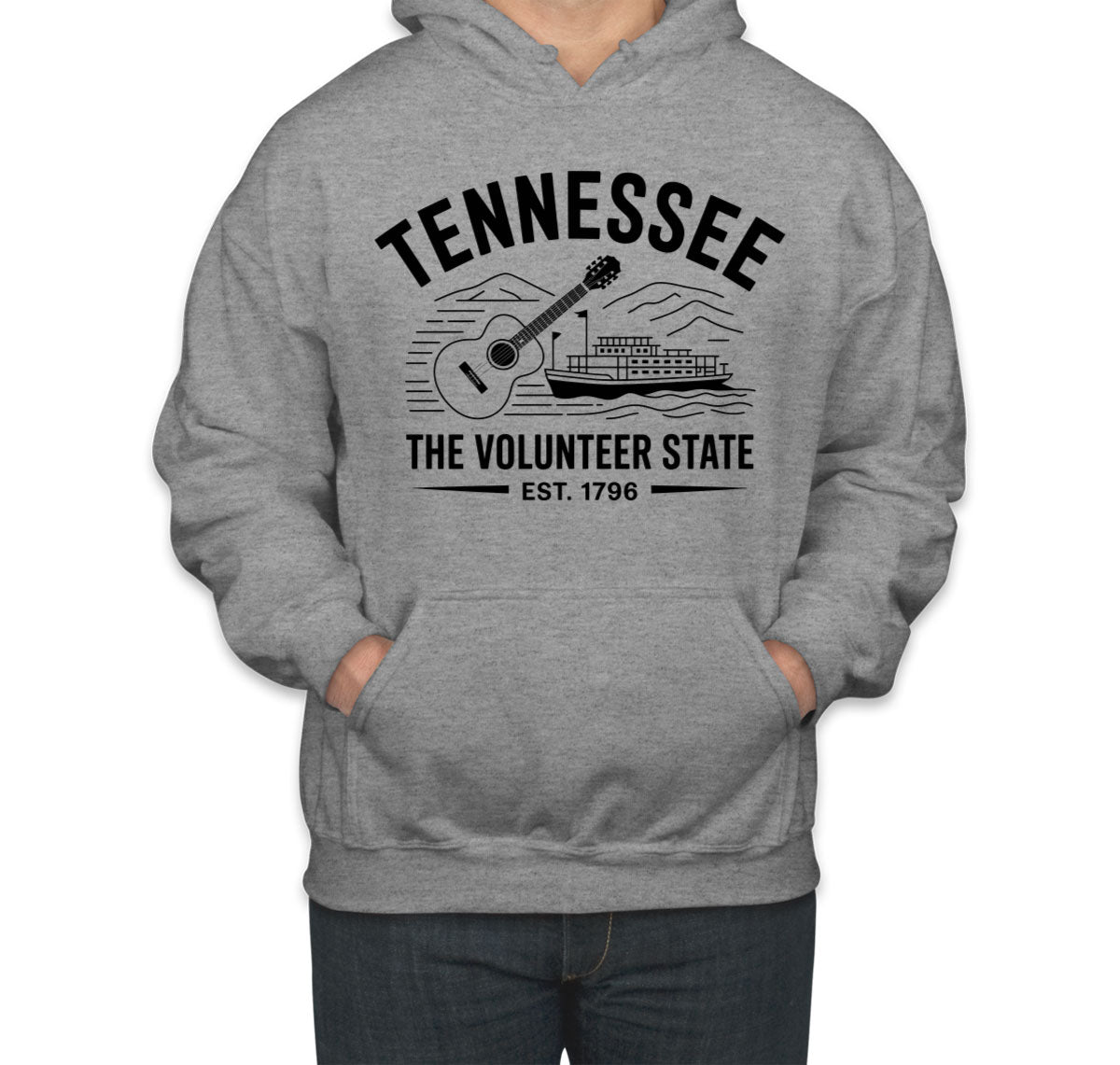 Tennessee Cityscape Illustration The Volunteer State Unisex Hoodie