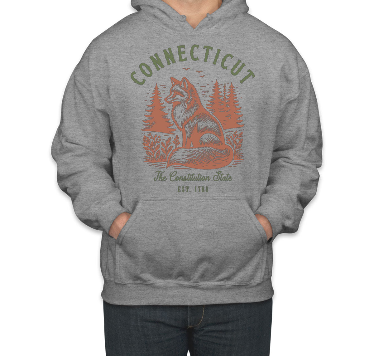 Connecticut State Vintage Unisex Hoodie