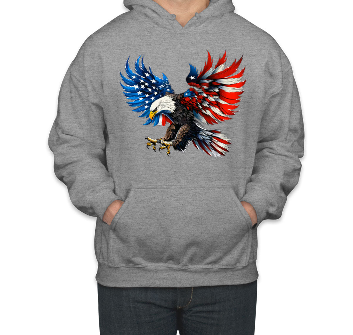 American Eagle Flag Independence Day Patriotic Unisex Hoodie