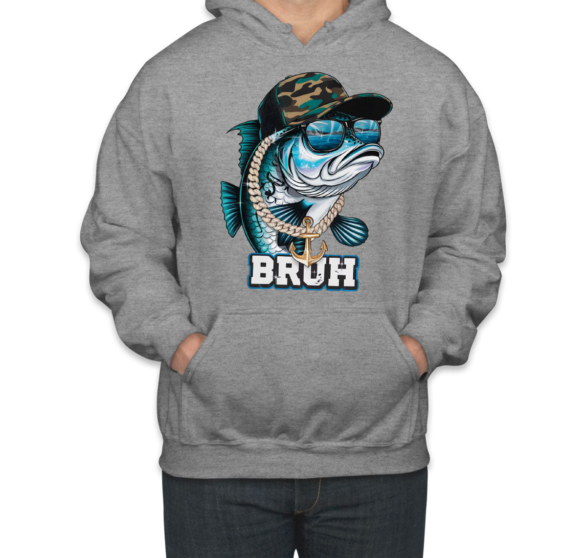 Funny Bass Fishing Unisex Hoodie