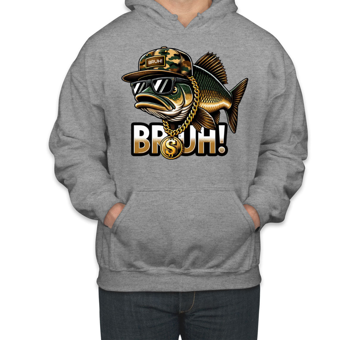 Funny Bass Fishing Unisex Hoodie