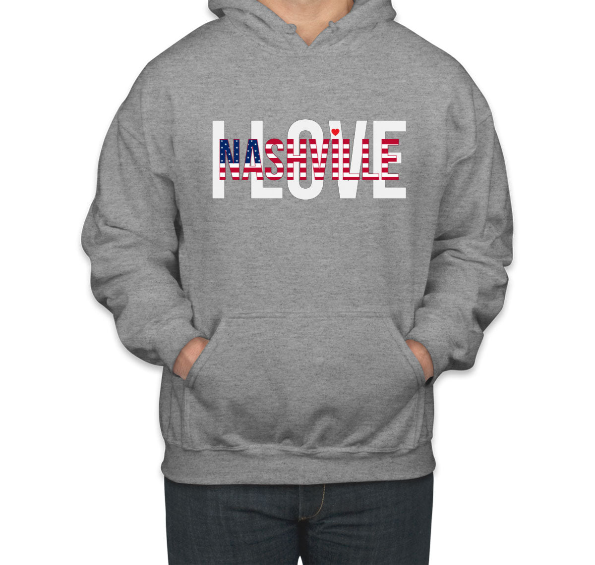 I Love Nashville Unisex Hoodie