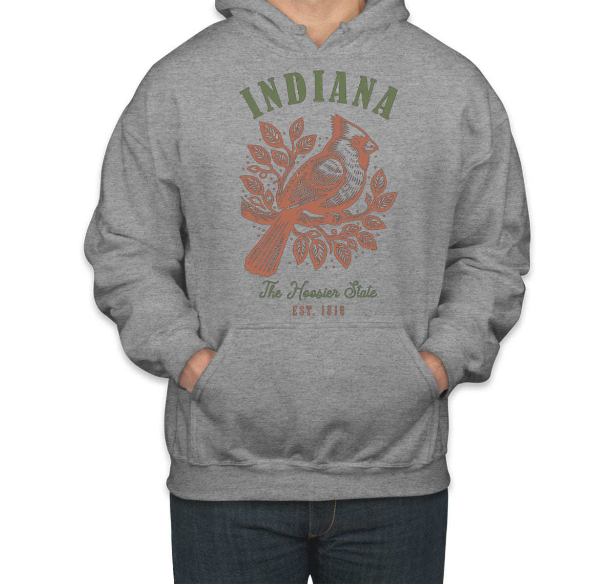 Indiana State Vintage Unisex Hoodie