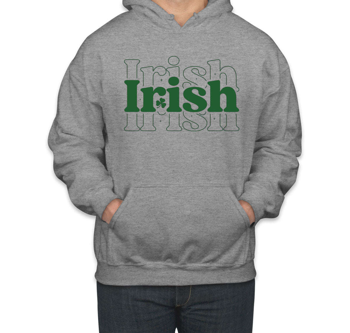Irish Typography St. Patrick's Day Unisex Hoodie