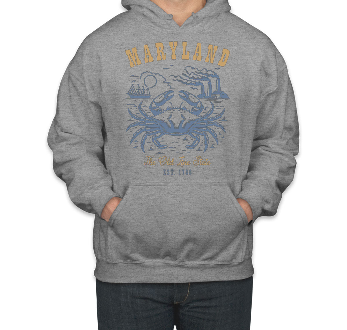 Maryland State Vintage Unisex Hoodie