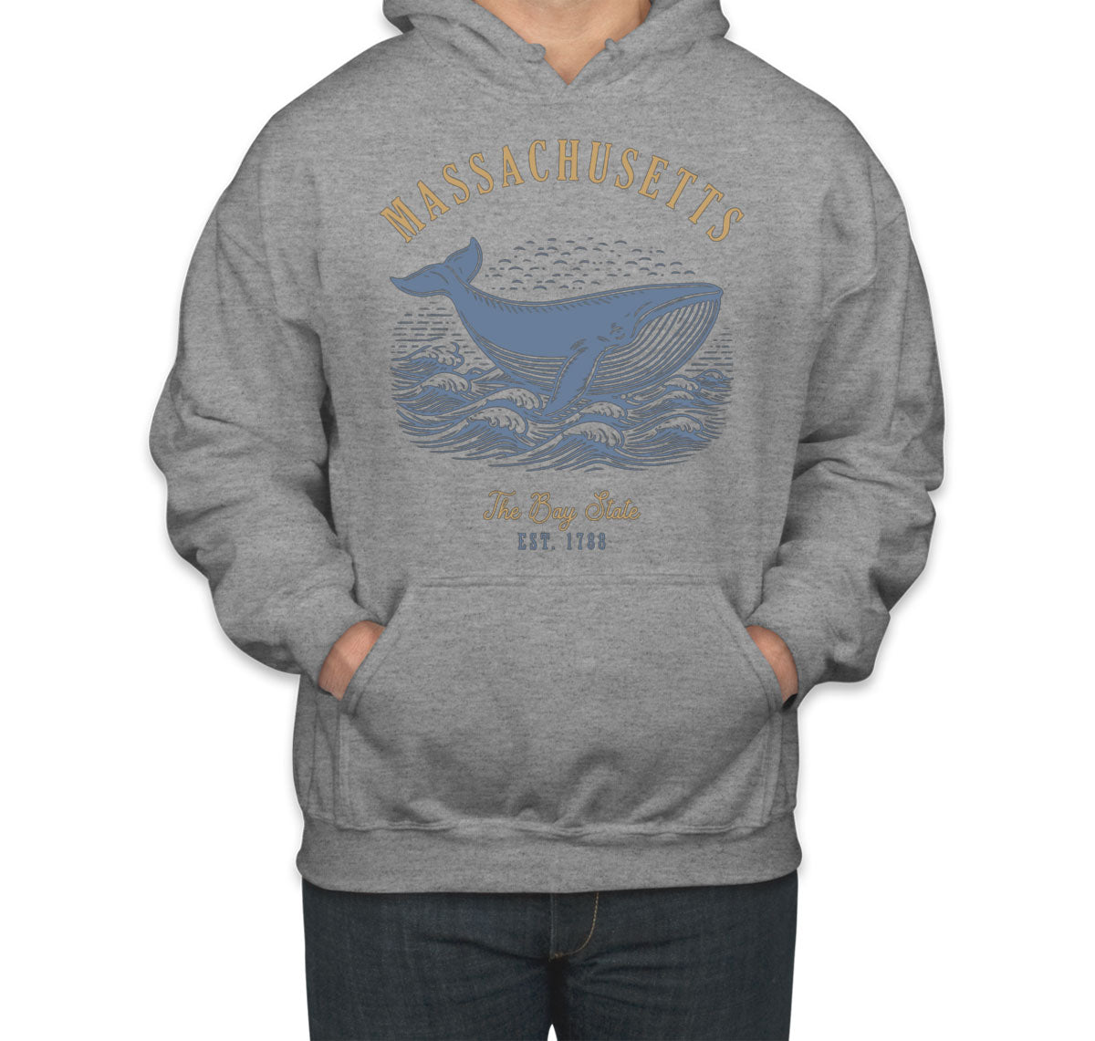 Massachusetts State Vintage Unisex Hoodie
