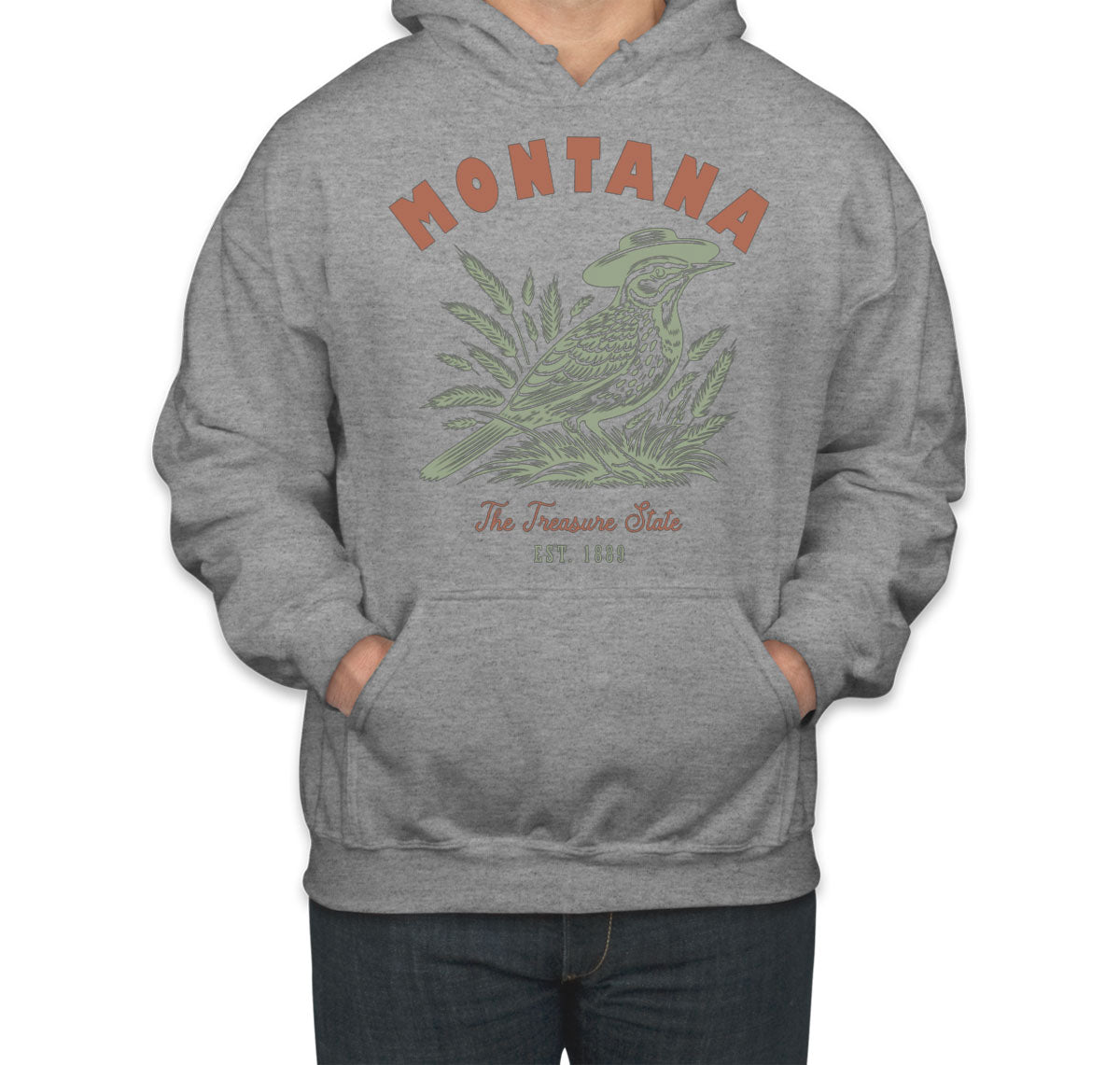 Montana State Vintage Unisex Hoodie