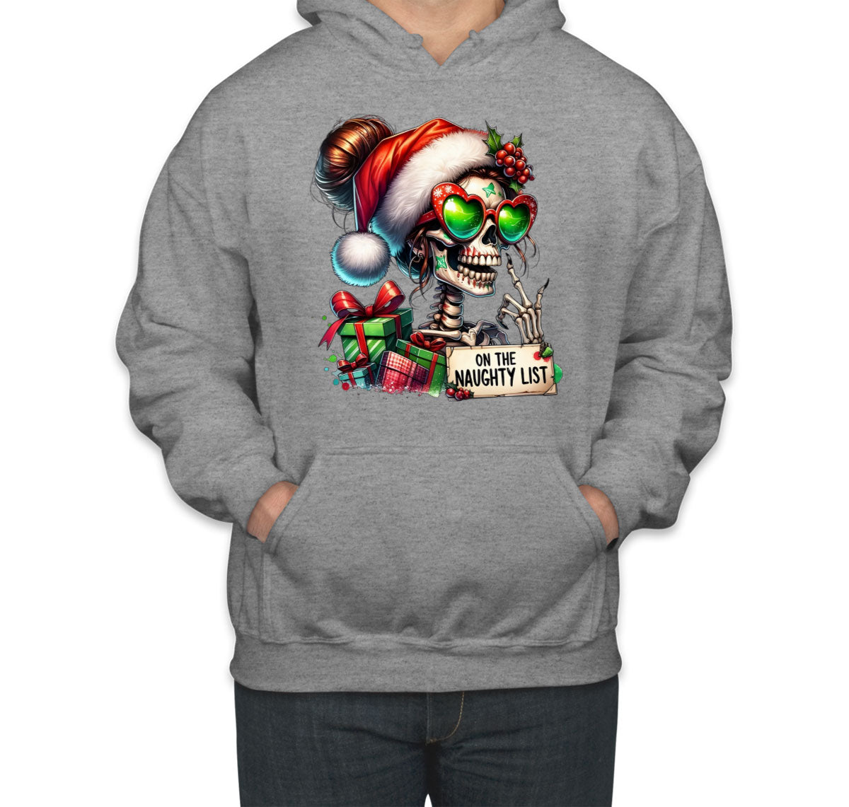 On The Naughty List Christmas Unisex Hoodie