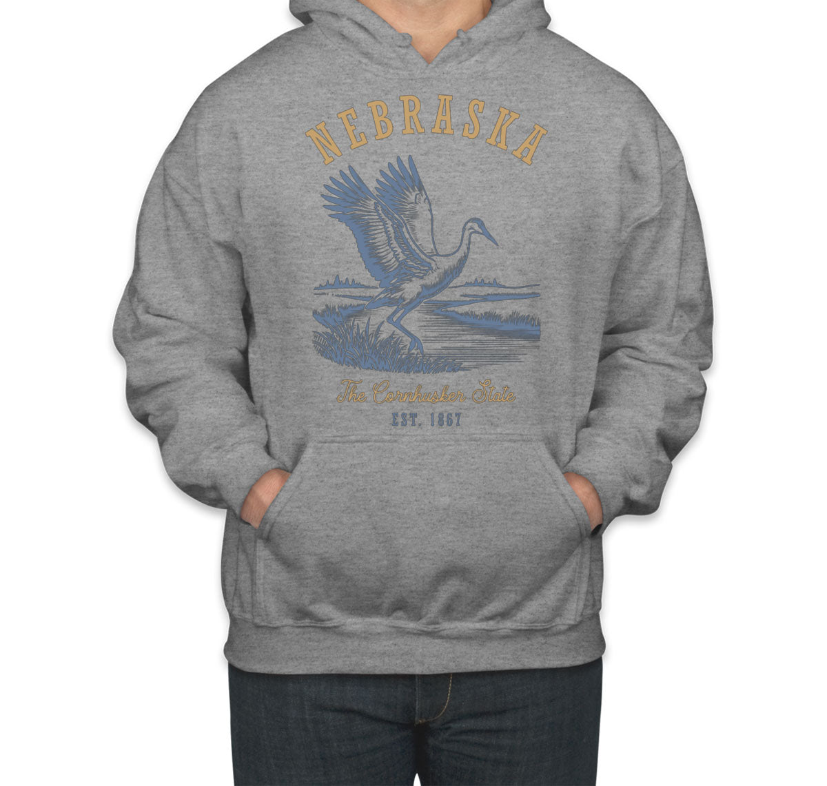 Nebraska State Vintage Unisex Hoodie