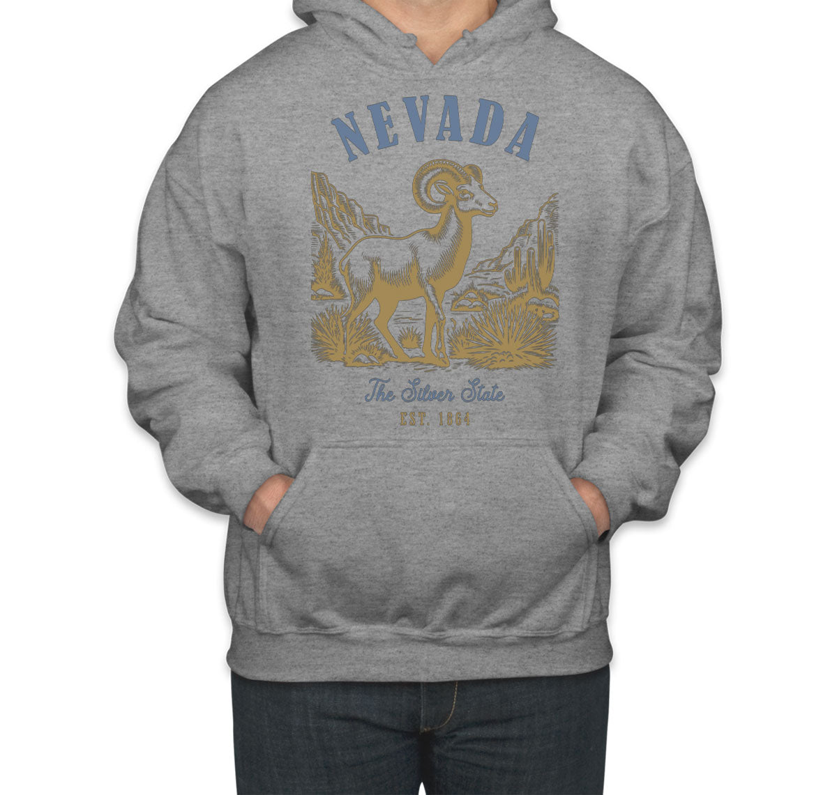 Nevada State Vintage Unisex Hoodie