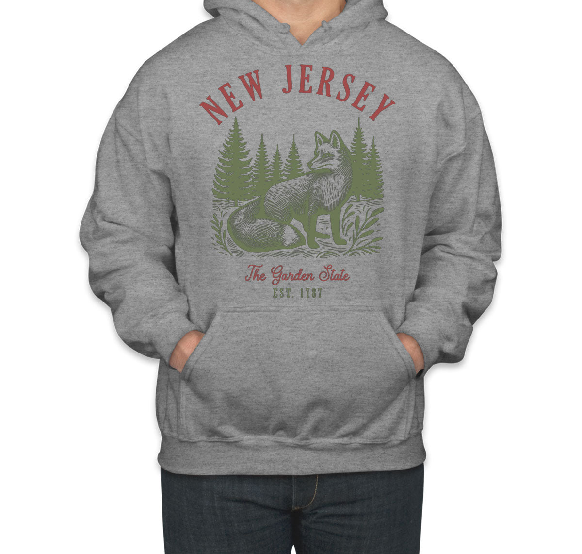 New Jersey State Vintage Unisex Hoodie