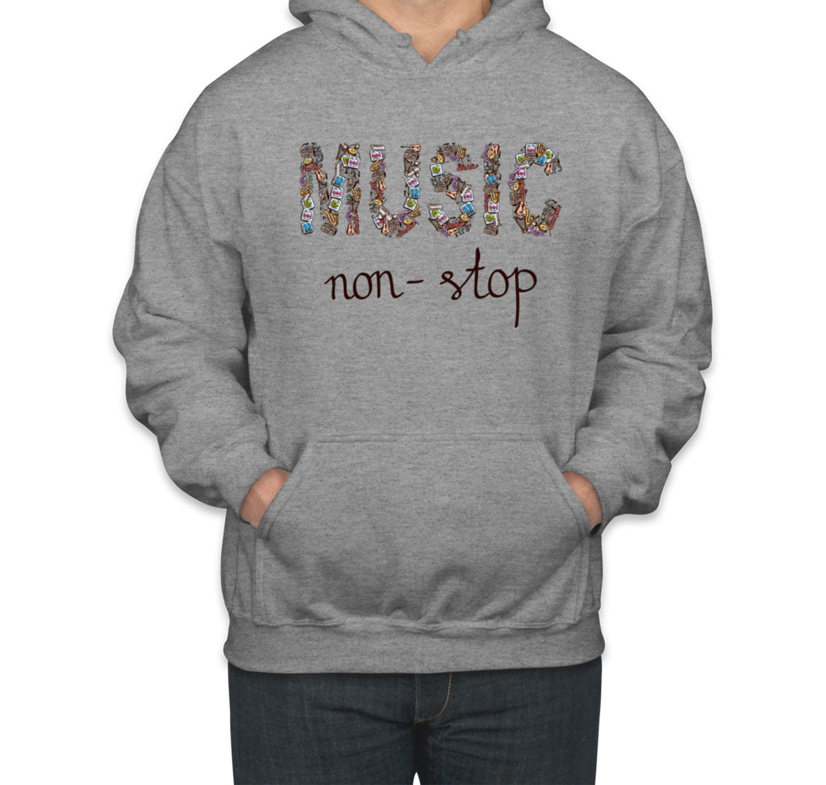Music Non-Stop Unisex Hoodie