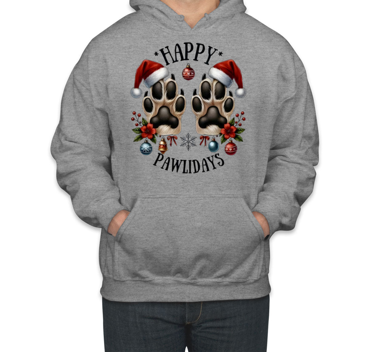 Happy Pawlidays Christmas Unisex Hoodie
