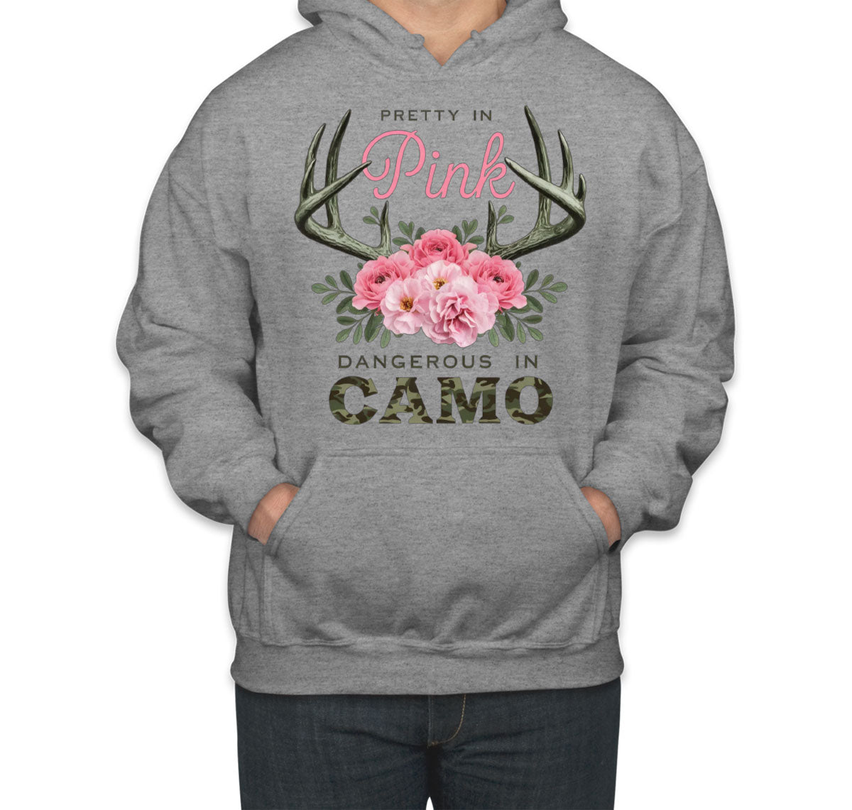 Pretty In Pink Dangerous In Camo Hunting Unisex Hoodie