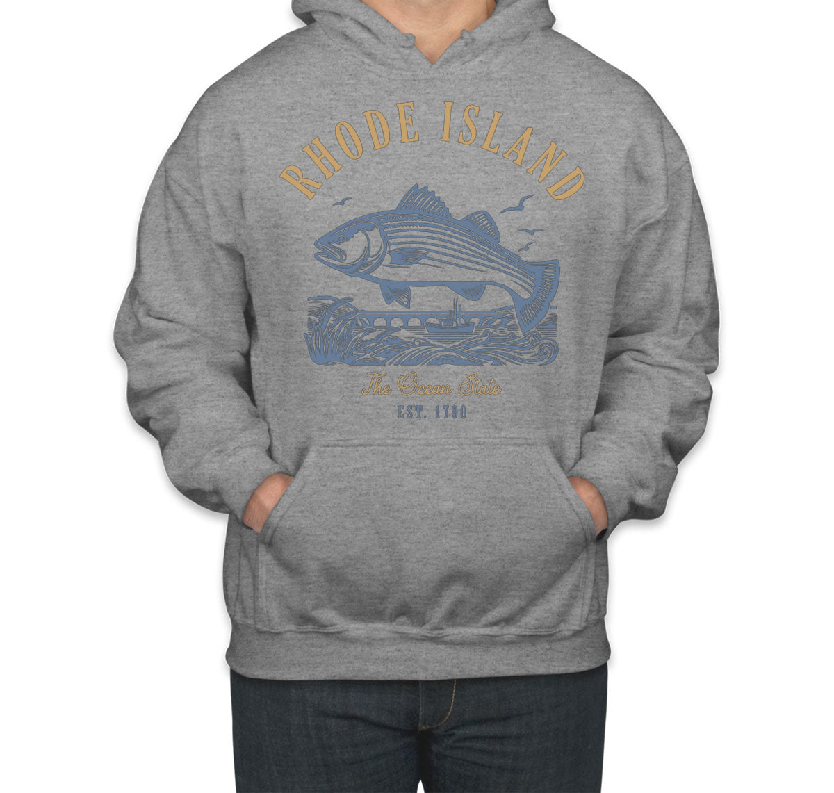 Rhode Island State Vintage Unisex Hoodie