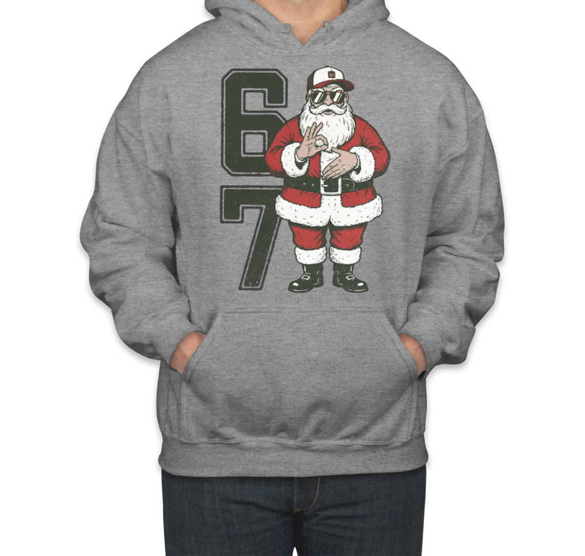 67 Sixty Seven Christmas Santa Unisex Hoodie