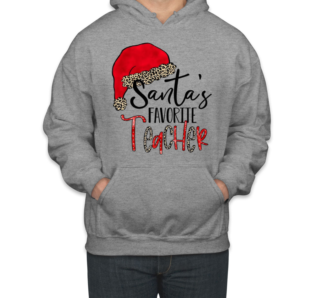 Santa's Favorite Teacher Unisex Hoodie