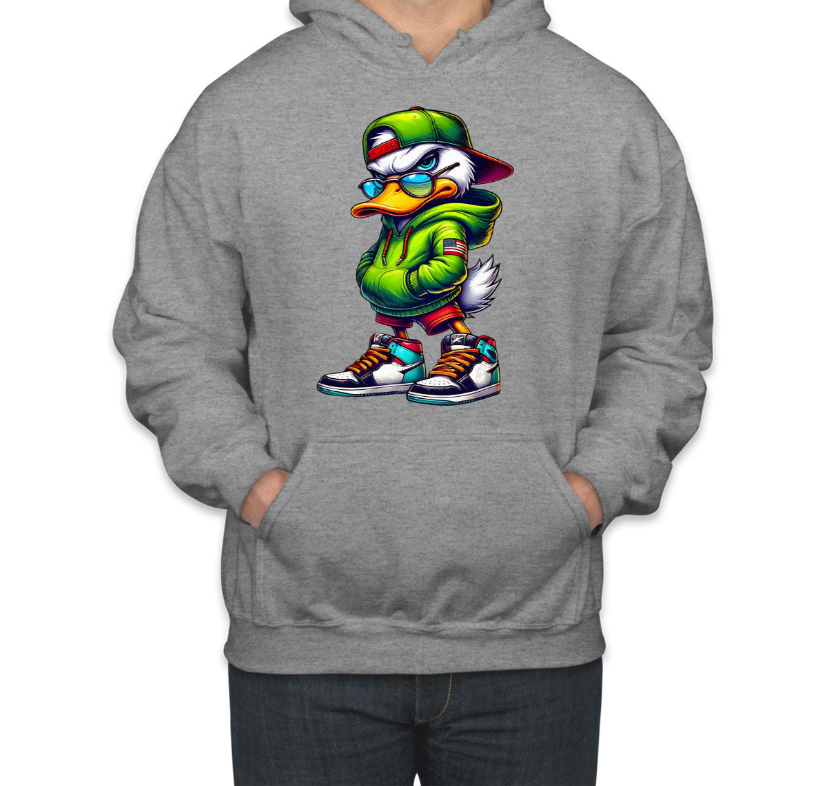 Street Duck Cartoon Unisex Hoodie