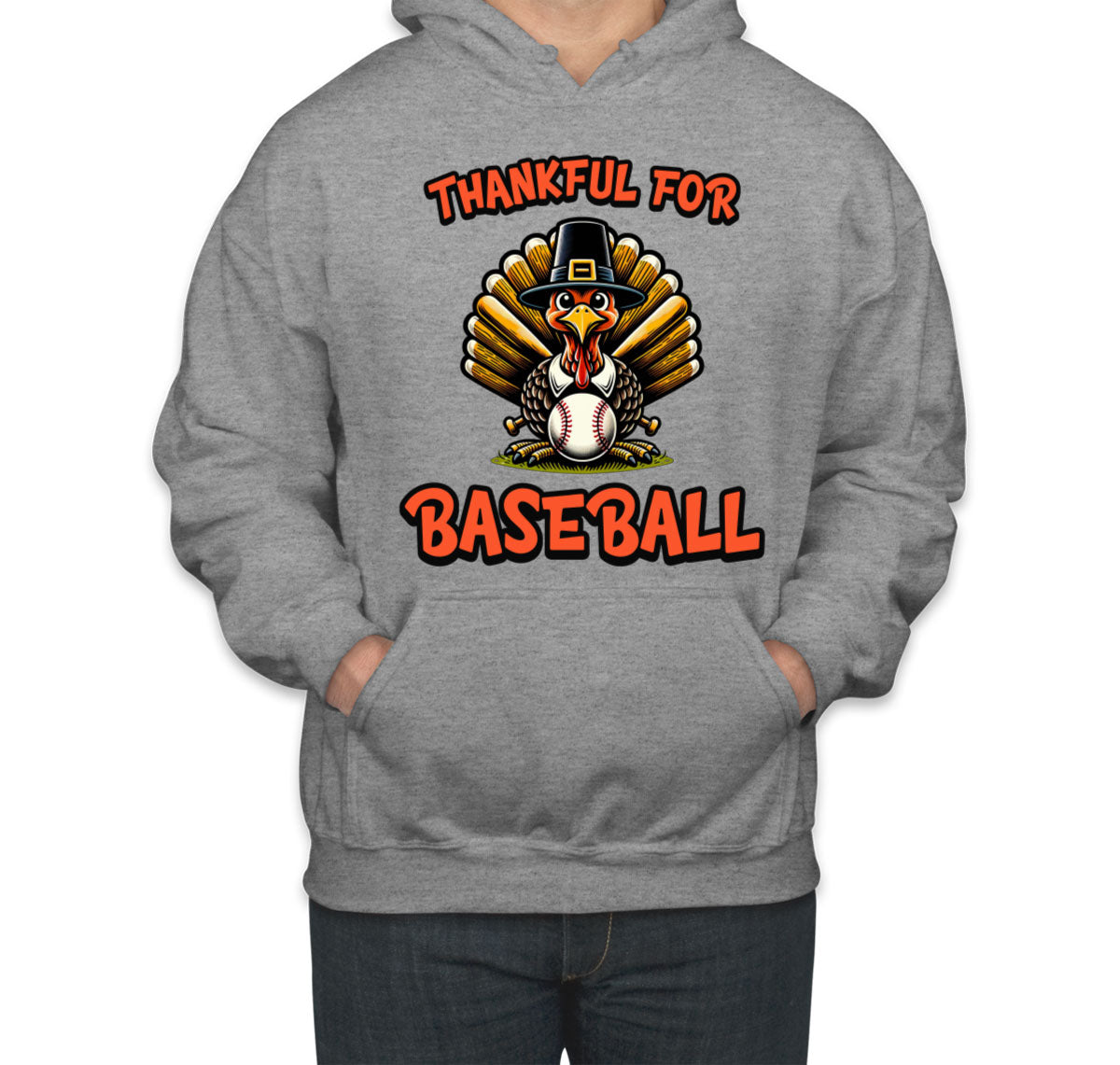 Thankful For Baseball Unisex Hoodie