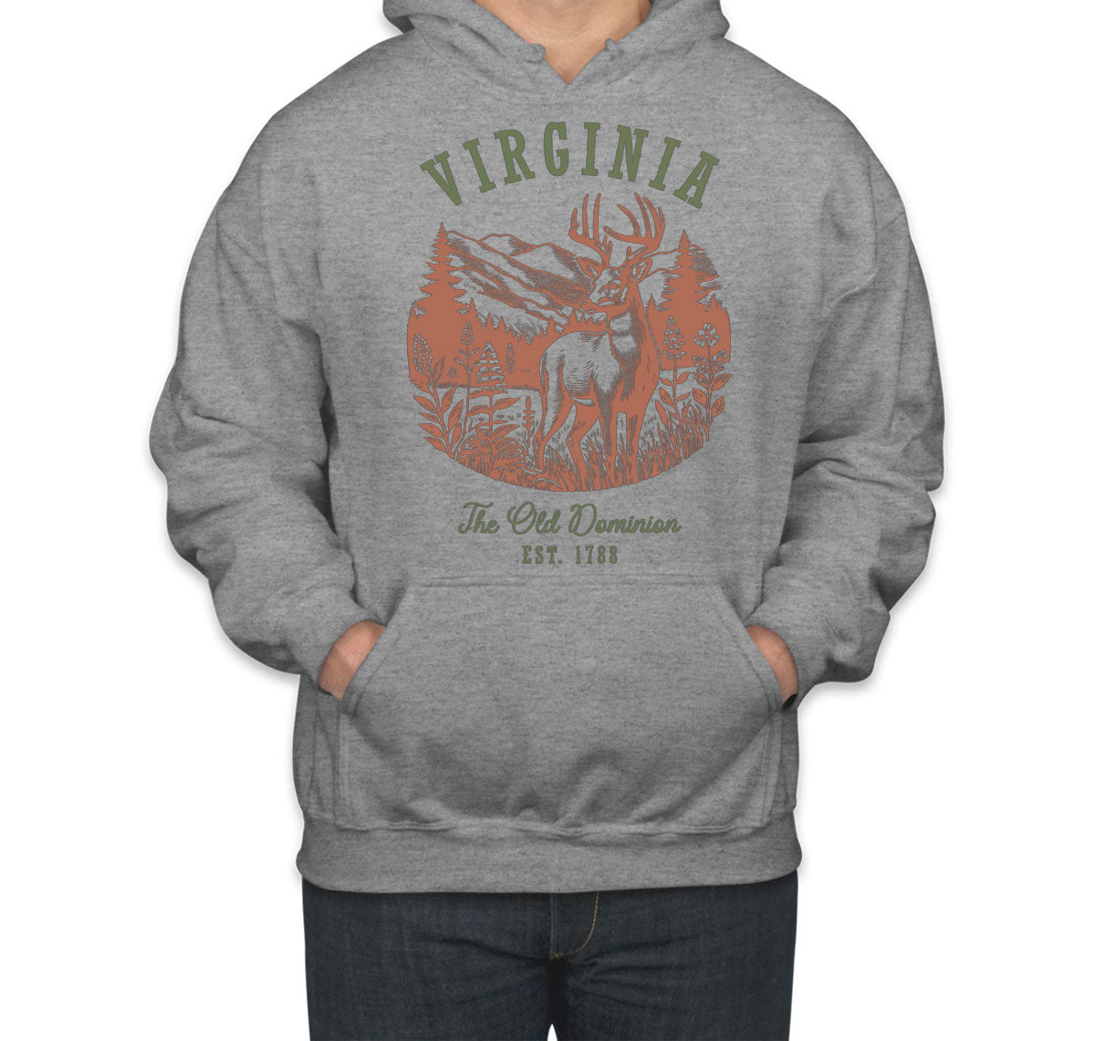 Virginia State Vintage Unisex Hoodie